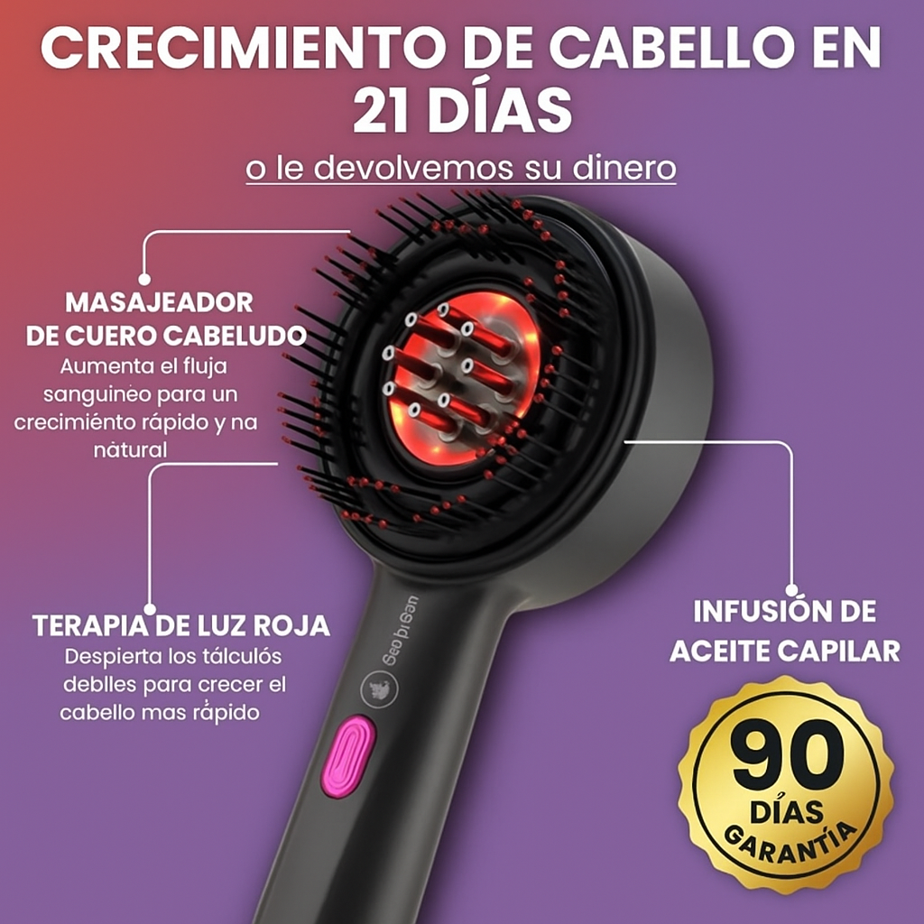 Revitaliza – Masajeador Capilar con Luz Roja para Fortalecer tu Cabello